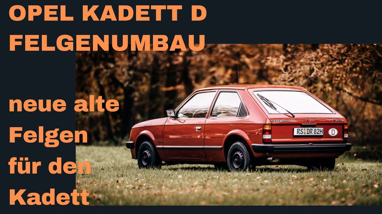 Opel Kadett D Felgenumbau - neue alte Felgen  für den Kadett (ATS Cup)