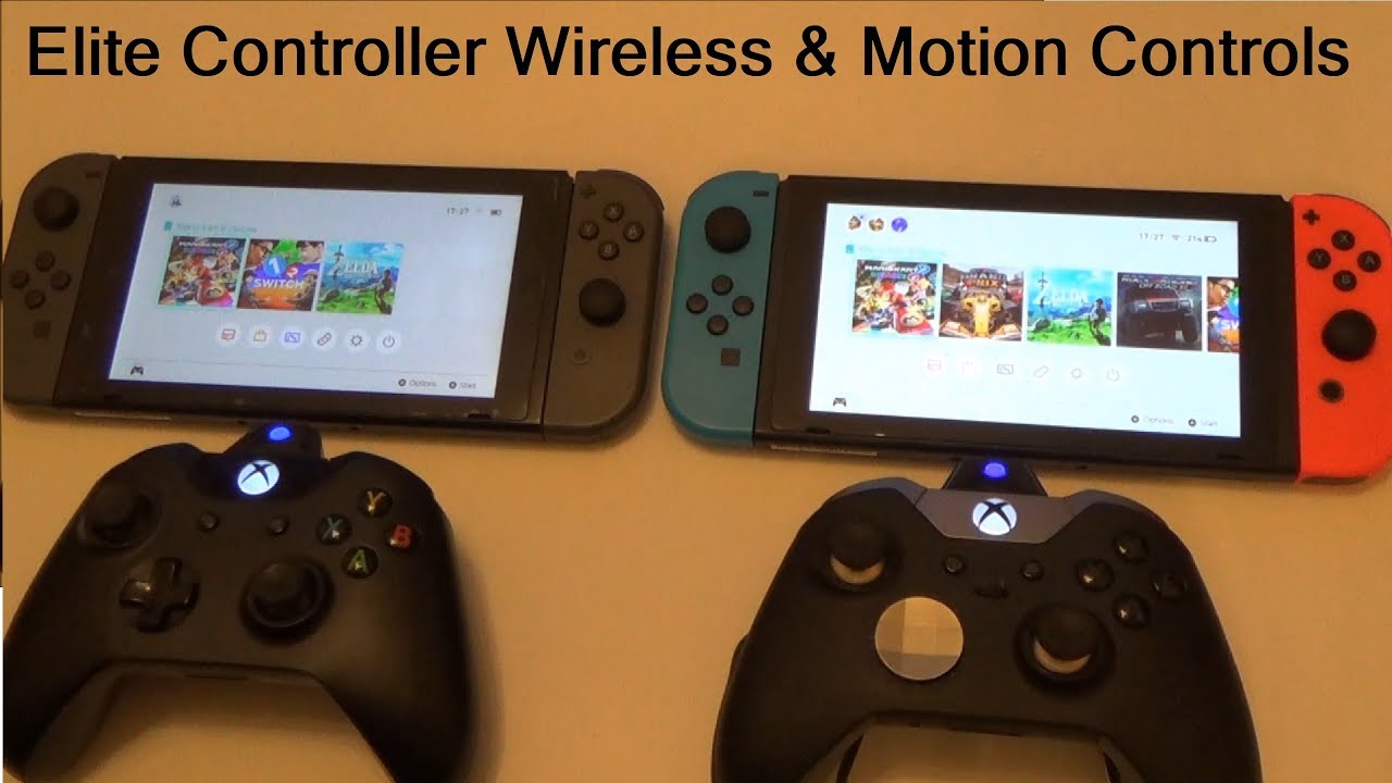 Xbox One Elite Controller working with MOTION CONTROLS on the Nintendo Switch