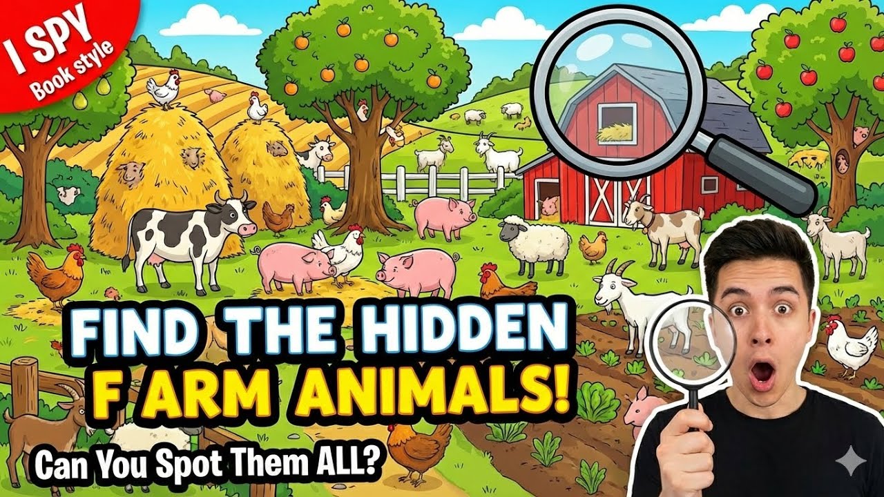 Farm animals for animals| Find the hidden farm animals | preschool learning @CoComelon @ChuChuTV 