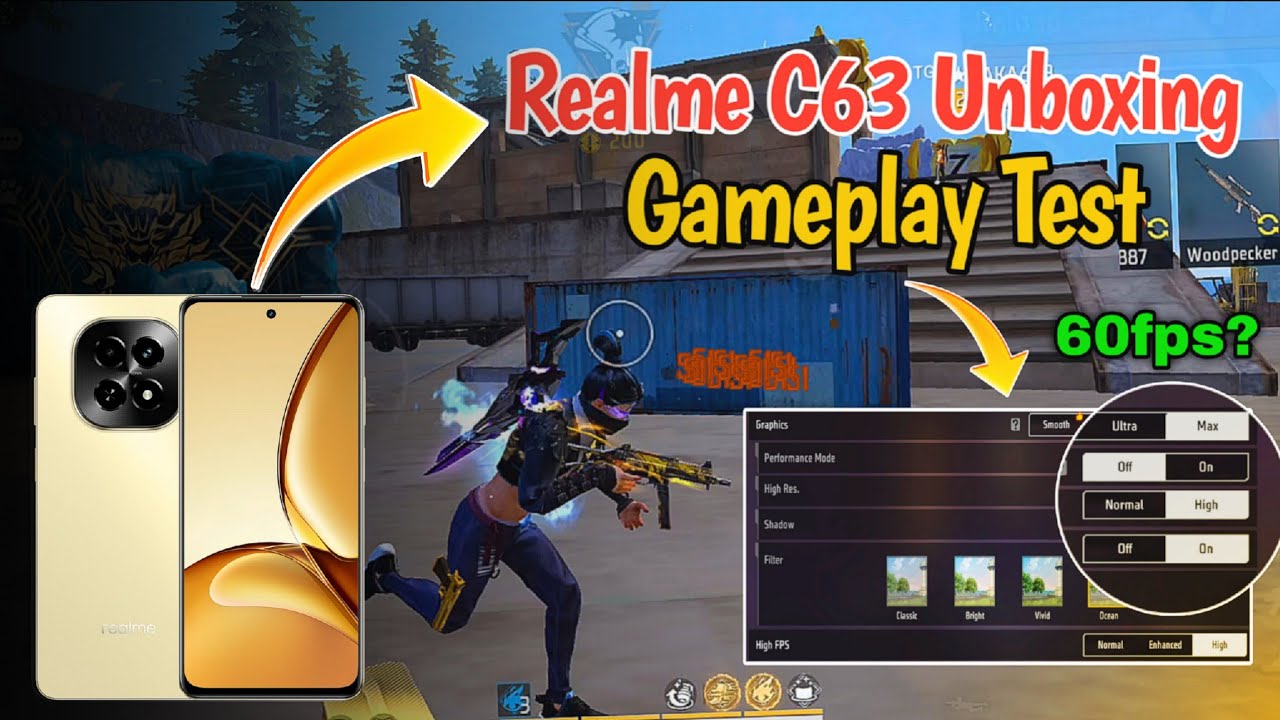 Realme C63 5G Unboxing & Free Fire Gaming Test 🔥 | Real Performance Review!