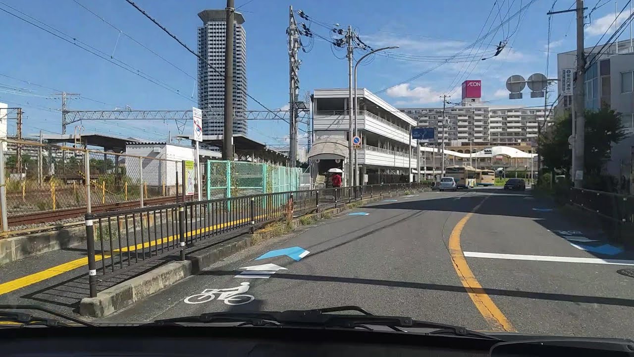 JR南吹田駅からJR吹田駅までのショートラン【2倍速】