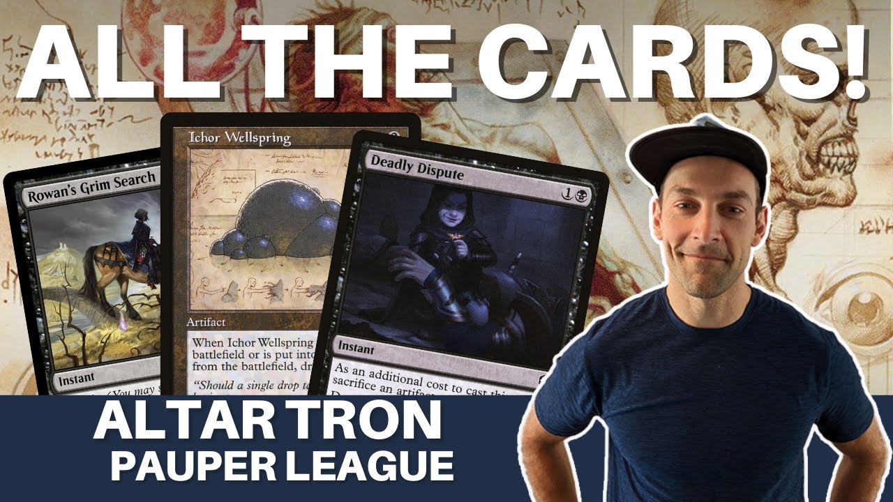 CRAZY CARD DRAW - MTG Pauper Altar Tron combo deck has 12 divinations and can combo on turn THREE!