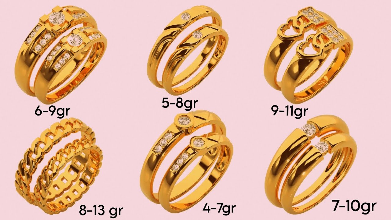 Latest Gold Couple Ring Designs for Men & Women | Stylish & Trendy Couple Rings 2025