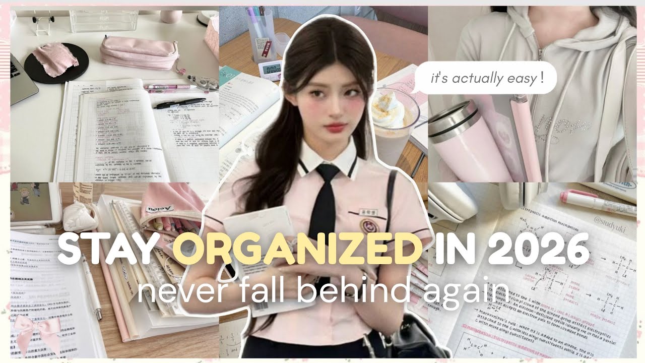 How to Stay Organized for School in 2026 📓 (without burnout) 