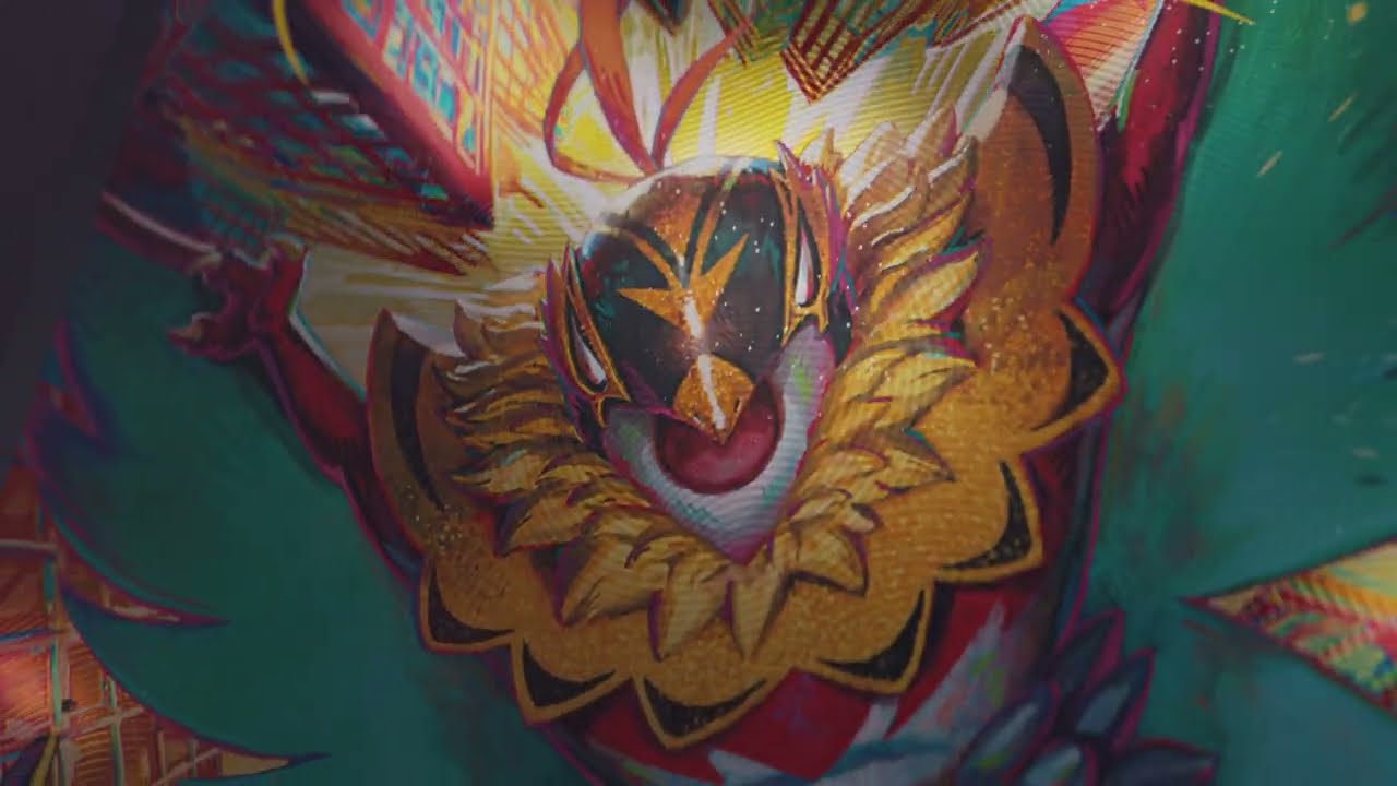Mega-Hawlucha ex abre las alas en Megaevolución-Héroes Ascendentes de JCC Pokémon