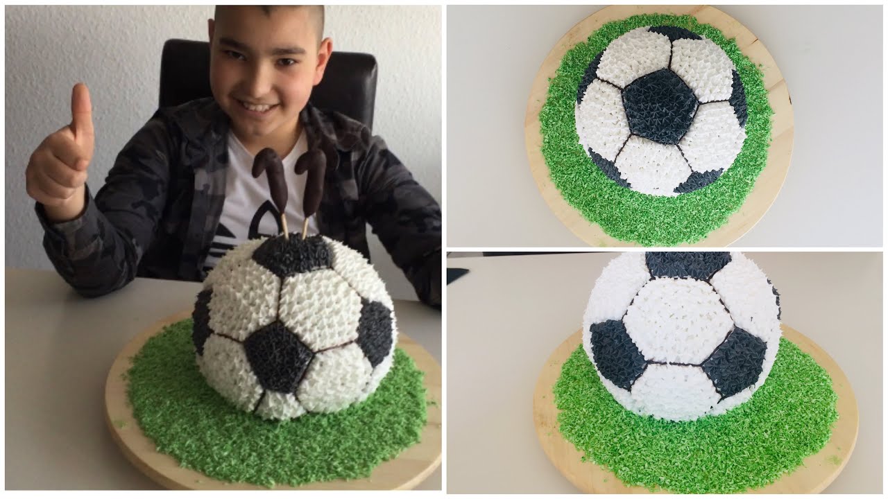 #FUTBOL#Topu#PASTASI#Gösterişli ve güzel#Doğum#Günü#Pastası#FUßBALL#KUCHEN#Football#cake#Yaş#pasta#