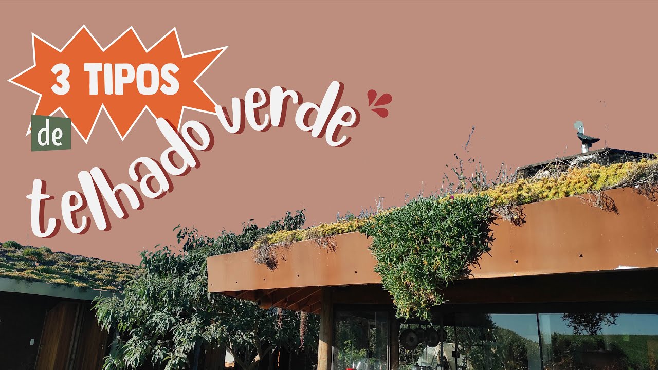 Tr&ecirc;s tipos de telhado verde