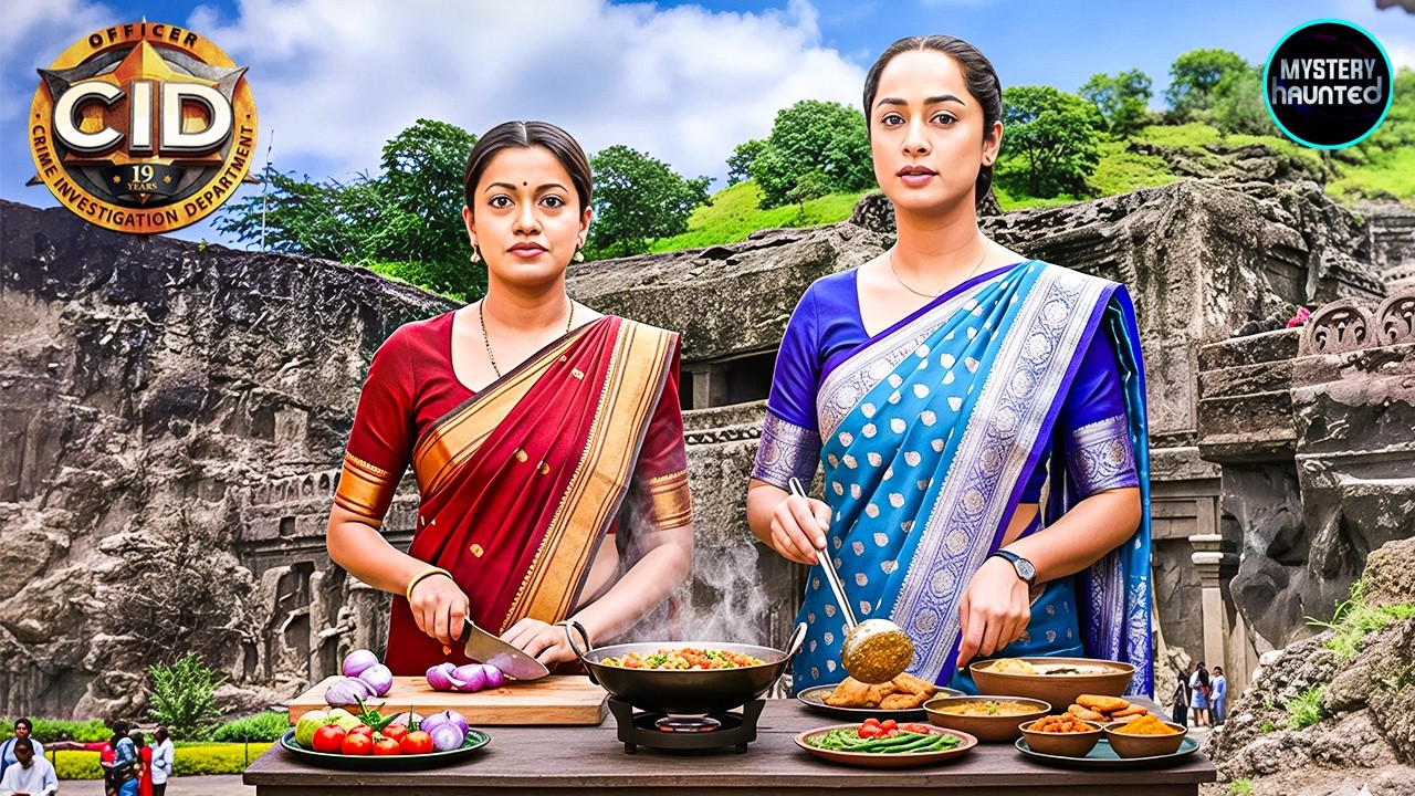 अपराधी को पकड़ने के लिए अजंता की गुफाएं के सामने खाना बनाने पहुंची पूर्वी और श्रेया || CID New Epiode