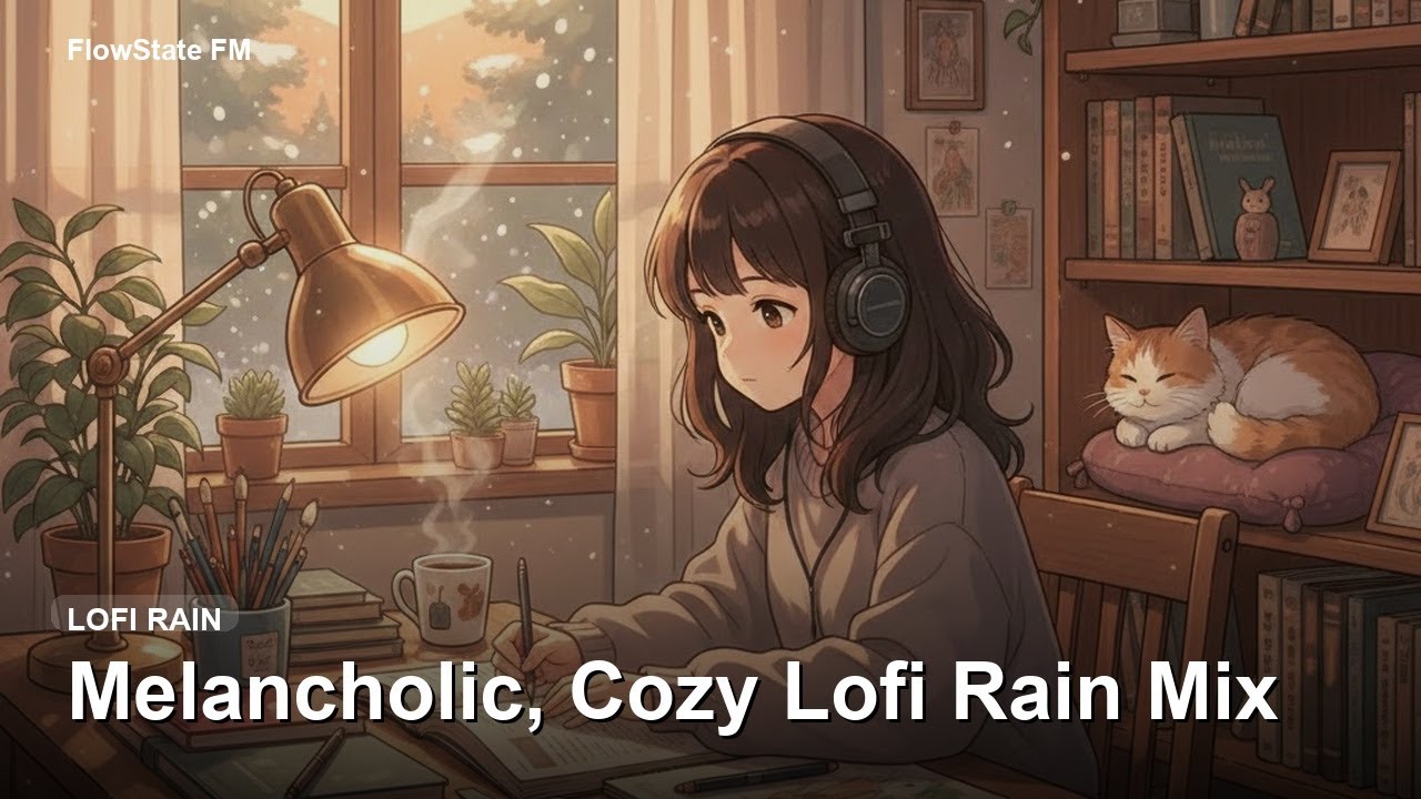 Lofi Rain BGM Mix | для учёбы