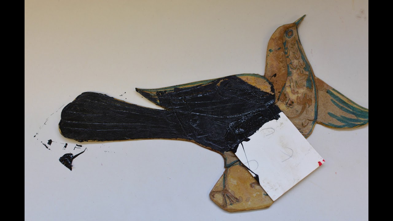 Collagraph printmaking process video.