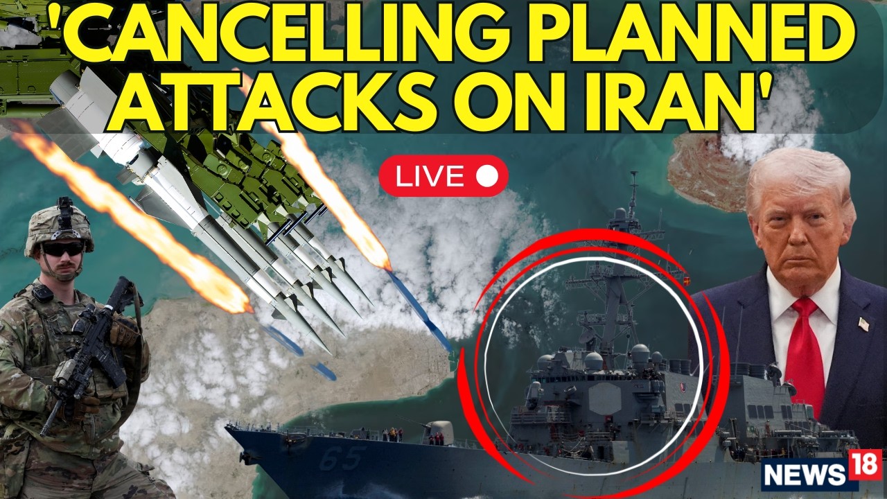 US IRAN WAR BIG UPDATE LIVE: Trump Stops Iran Attack Plan, Warns Pause Depends On Quick Deal | N18G