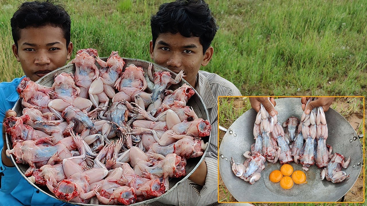 Yummy Fried Crispy Frog Recipe / Easy Crispy Frog Cooking / Eating Crunchy Frog