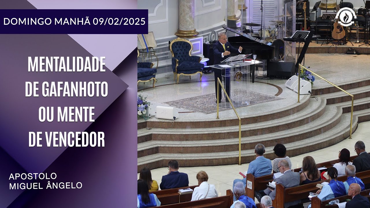 Mentalidade de gafanhoto ou mente de Vencedor. Domingo – 09/02/2025