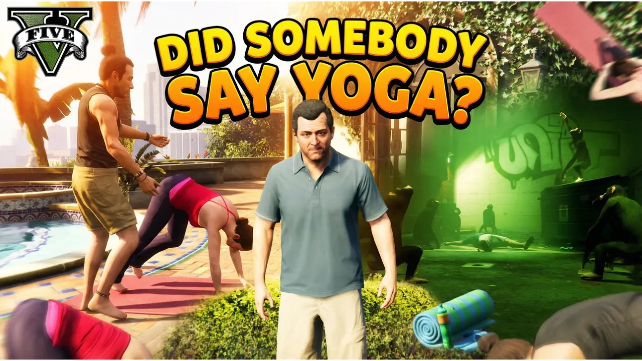 GTA V - Did Somebody Say Yoga - Yoga trainer's Amanda make Mic pissed | Part 20!