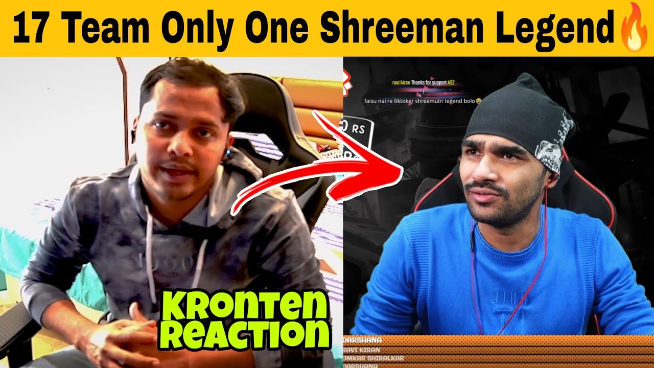 Kronten gaming talking about shreeman legend | kronten reaction | reaction on shreeman legend | Bgmi