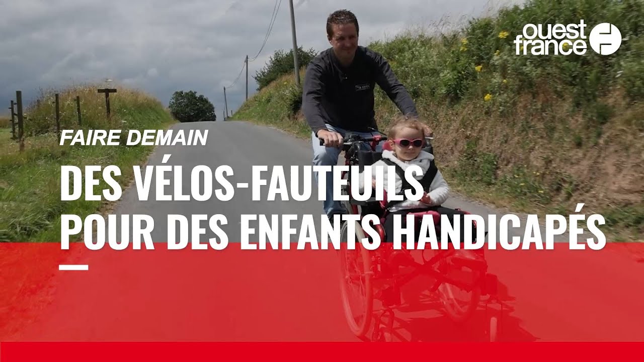 Dans son garage, il fabrique des vélos-fauteuils pour les enfants handicapés
