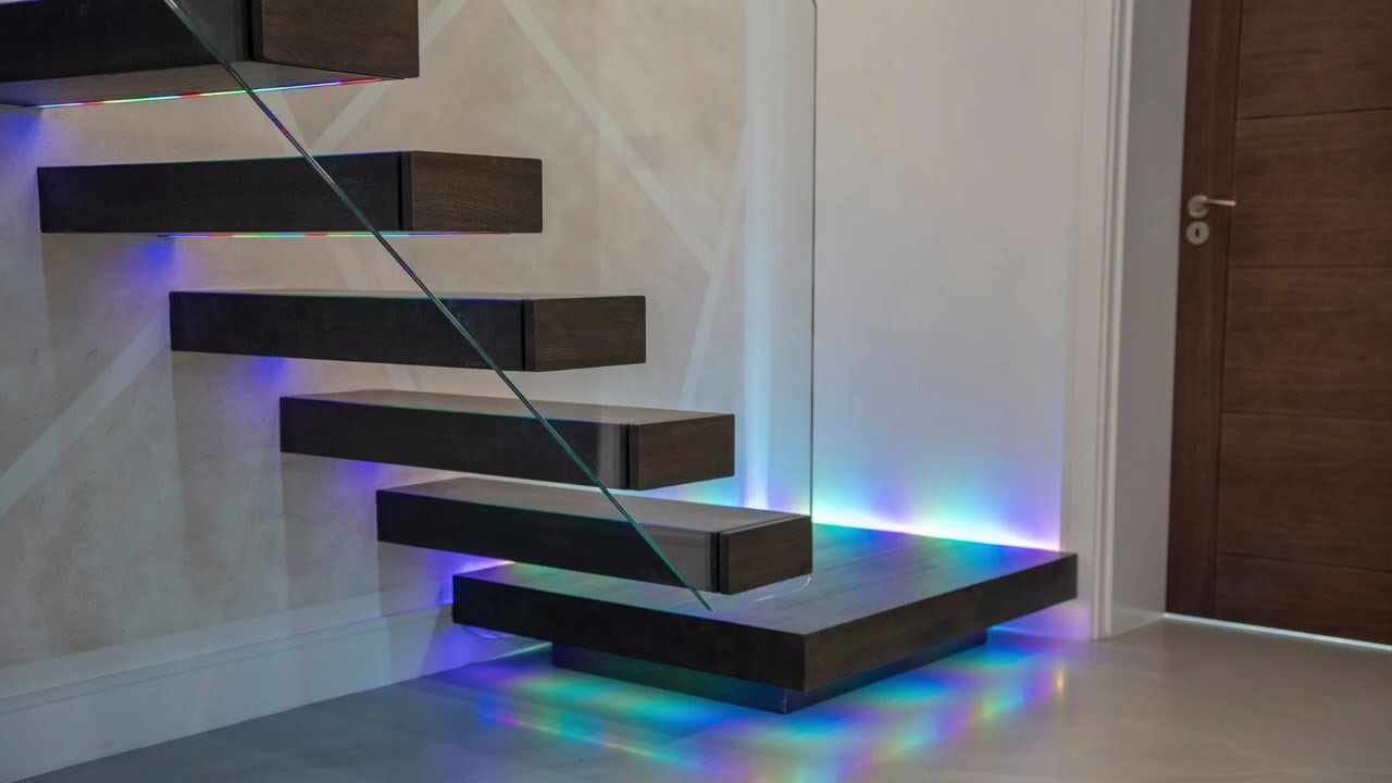 Floating Staircases We Created in 2025 | Modern Builds #interiordesign #homedecor #floating