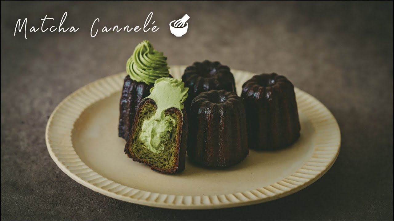 🎄Christmas Matcha Caneles｜Ohyoo Cooking