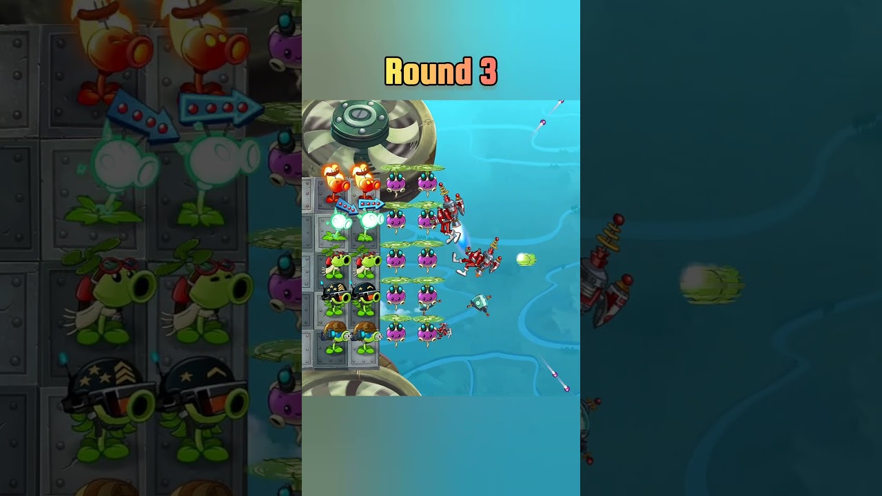 pvz2 all new plants vs 3 zombie hard challenge