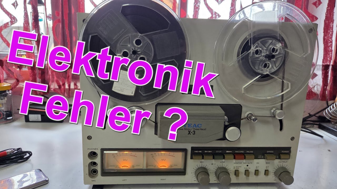 Teac X3 Tonband spult nicht mehr richtig, Fehler in der Elektronik beheben