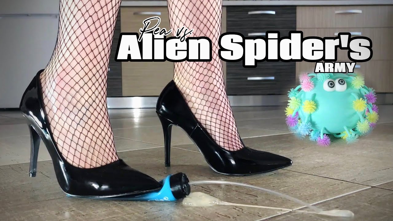 Pea vs. Liquids! High Heels Crushing Things! Oddly Satisfying! ASMR