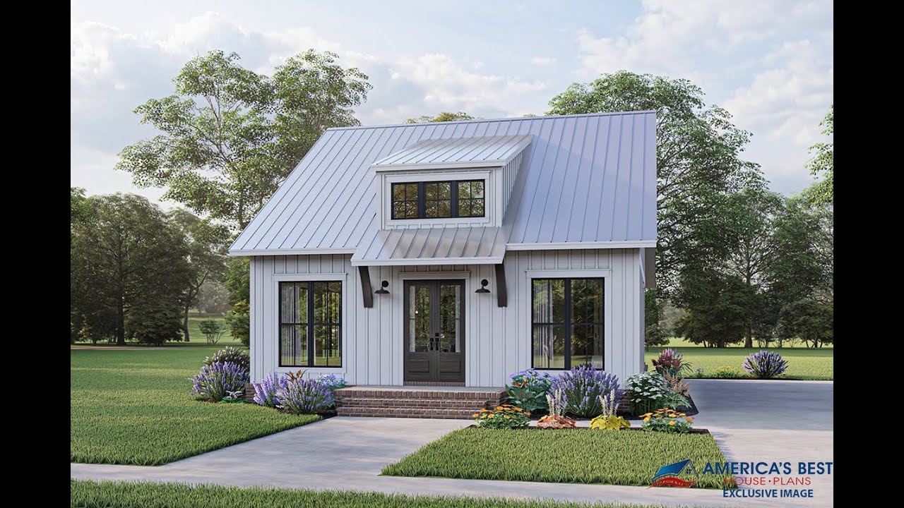 MODERN FARMHOUSE PLAN 041-00239 WITH INTERIOR