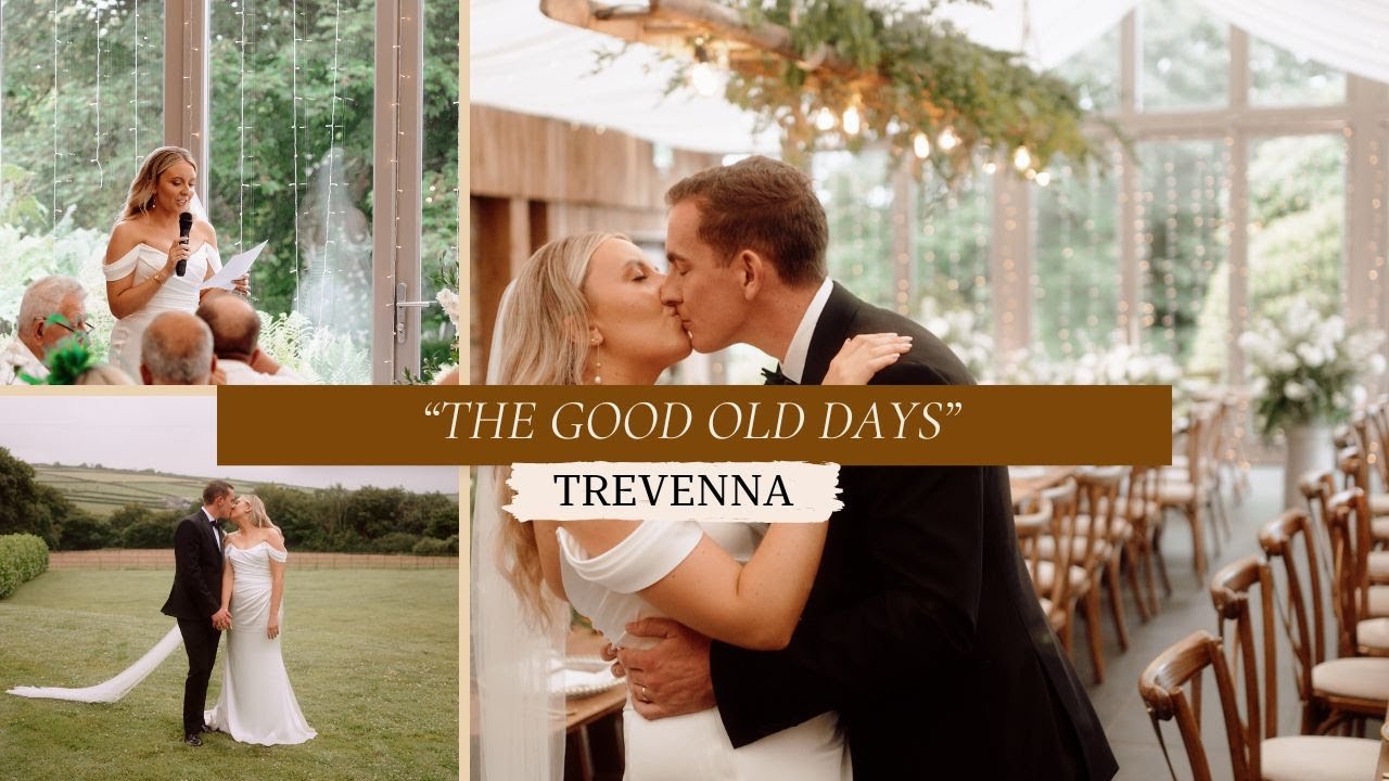 Trevenna Wedding - 'These are the good old days' - Ella + Niall - Cornwall Barn.