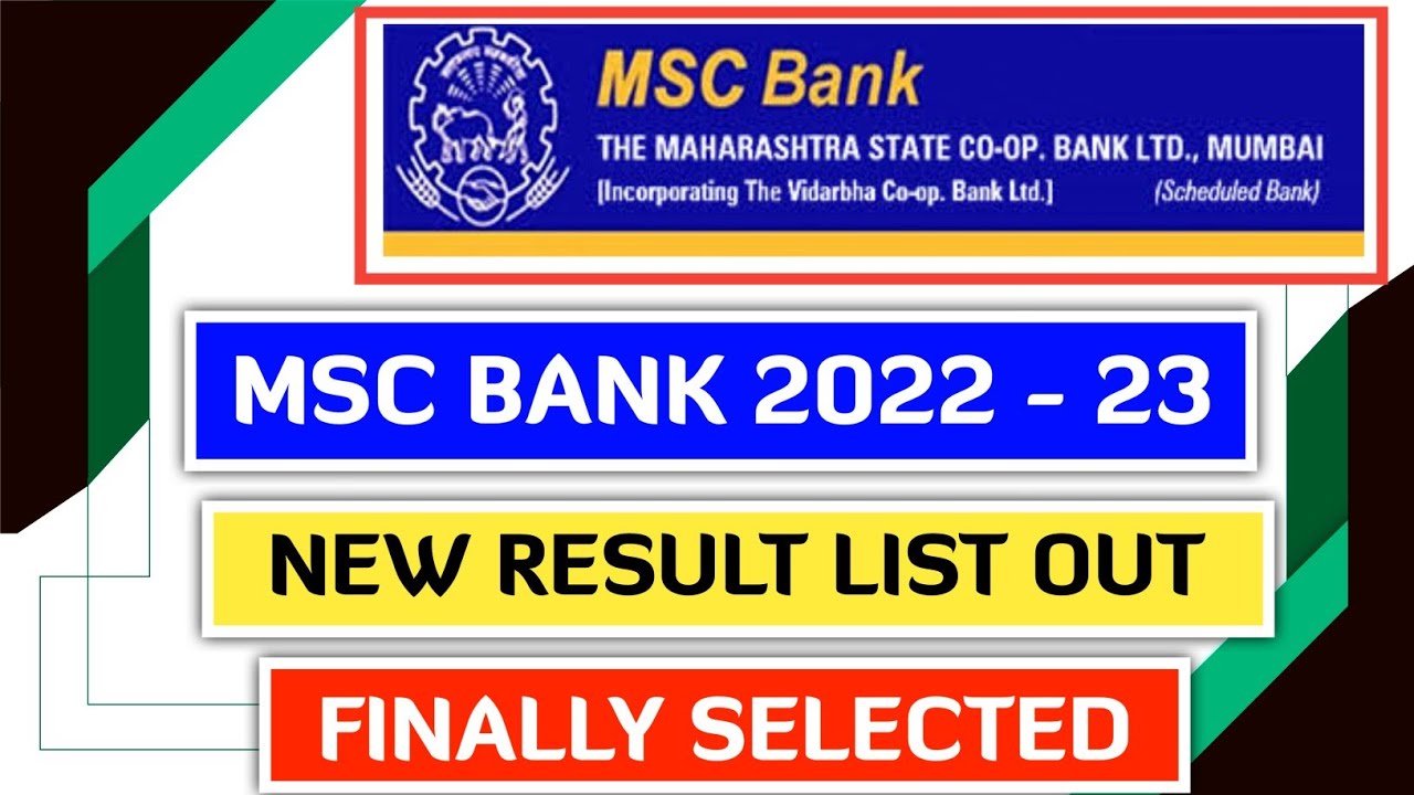 Finally Selected In MSC Bank