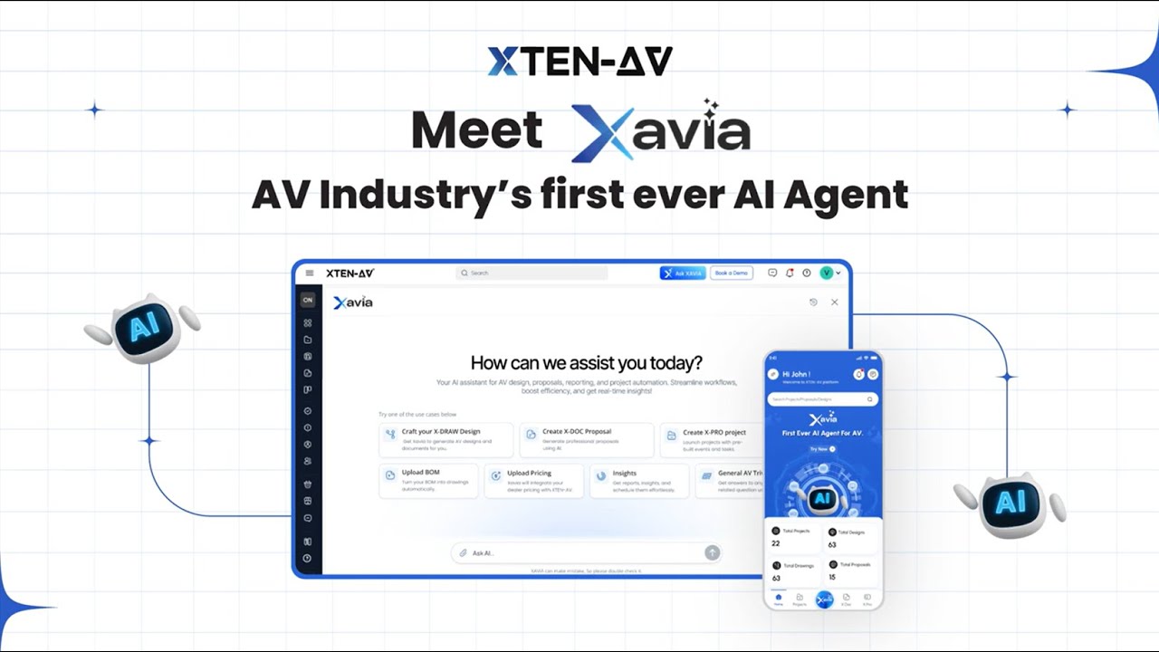 Transform Your AV Workflow with XAVIA &ndash; AI-Powered AV Design, Proposals and Project Management