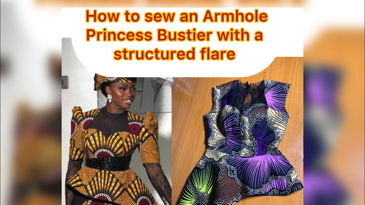 HOW TO SEW AN ARMHOLE PRINCESS BUSTIER with Yoke | Plunging Neckline & Neat Finish (Step by Step)