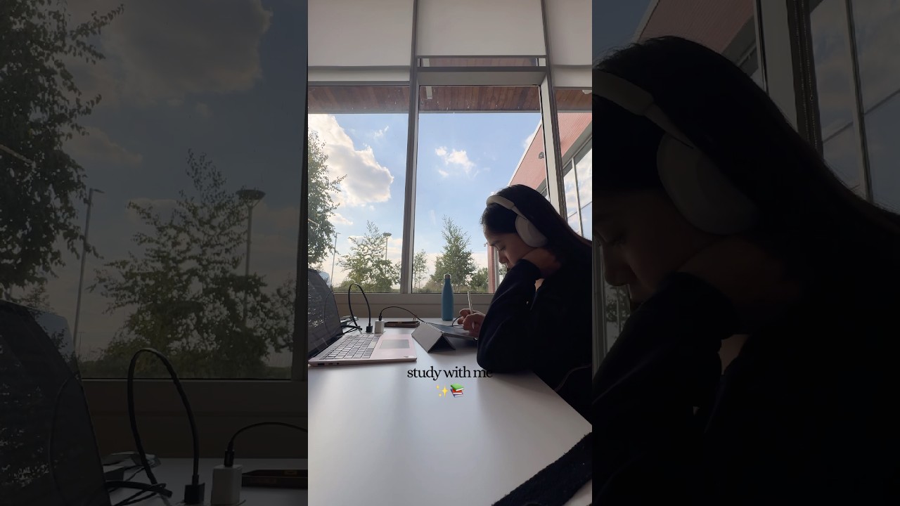 study with me 🤍✨