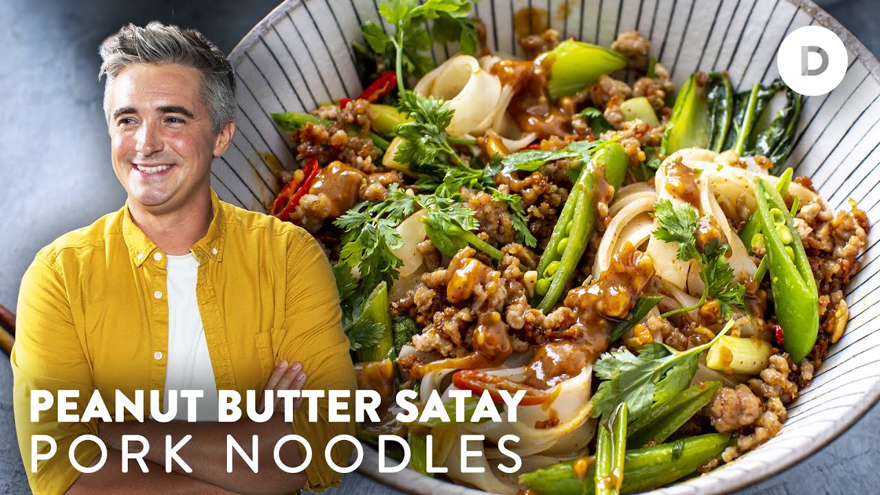 EASY Peanut Butter Satay Noodles!