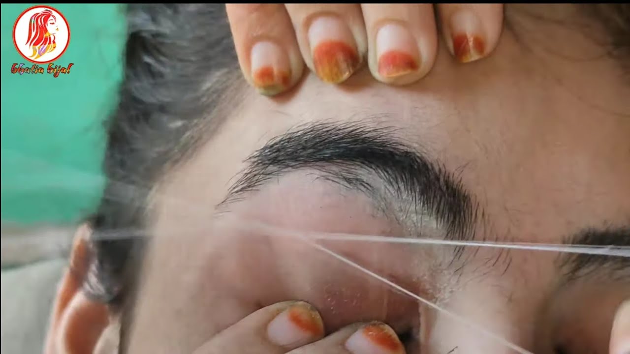 Eyebrow Threading | Round Shape मे Eyebrow बनाए। #eyebrow