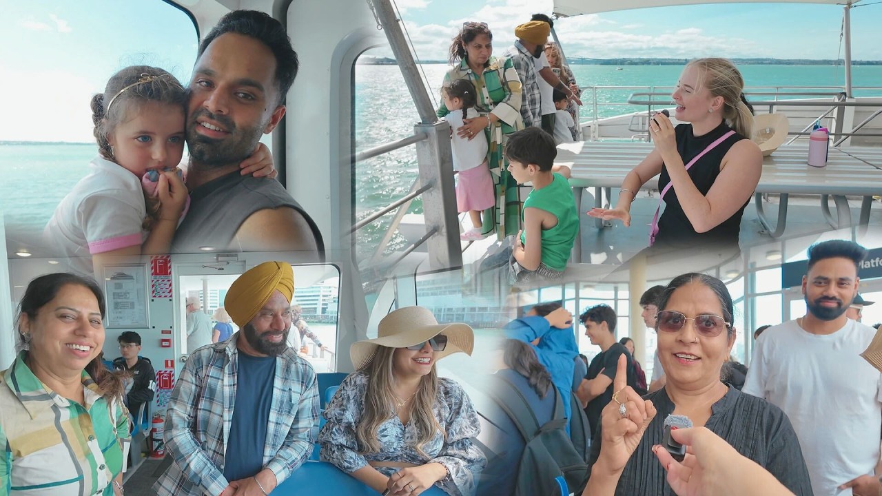 Our Indian Family’s FIRST TIME on a New Zealand Ferry Ship ❤️⛴️