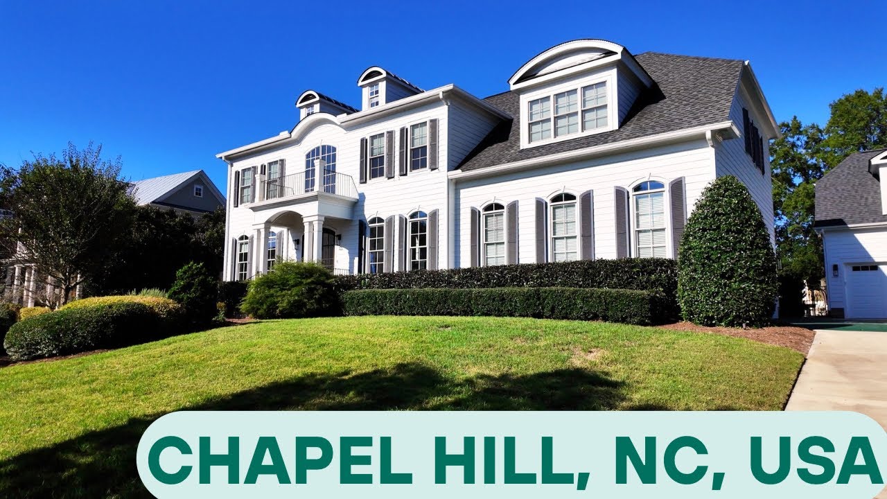 4K Walk LUSH Neighborhood | Chapel Hill North Carolina USA | Relaxing Sounds #walking #neighborhood