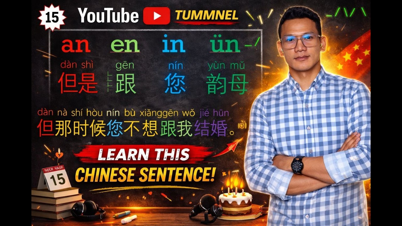 ទន្ទេញស្រៈភាសាចិនឲ្យឆាប់ចាំ​​  an en in un un