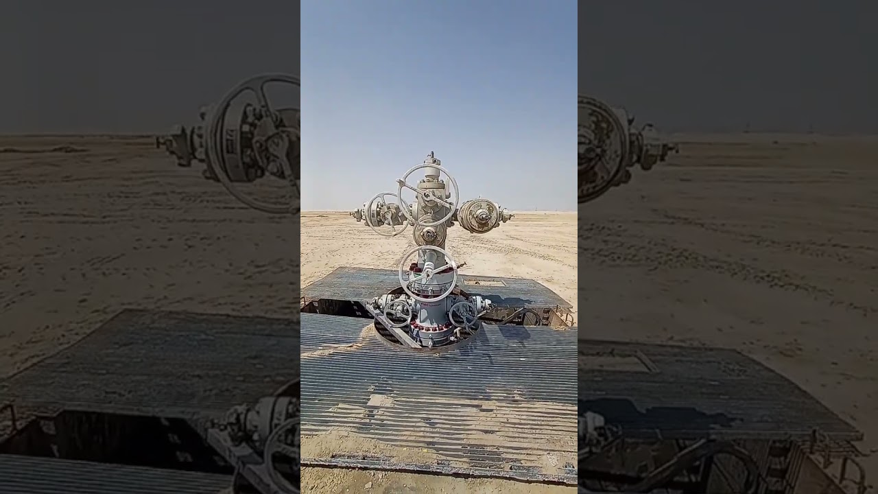 Oil well | Christmas tree | well head | crude oil | #shorts #oil #oilfieldlife #onshore #video