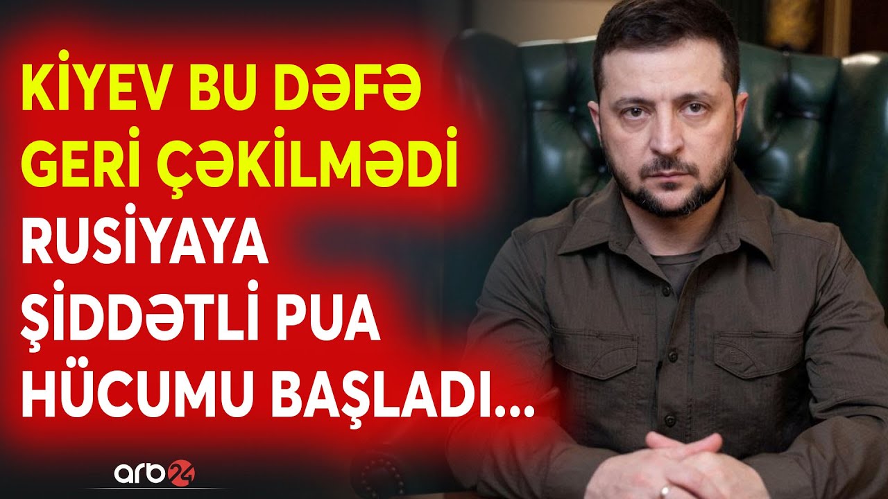SON DƏQİQƏ! Rusiyaya PUA HÜCUMU BAŞLADILDI: Ukrayna TƏCİLİ HƏRƏKƏTƏ KEÇDİ - Savaşda üstünlük KİYEVDƏ