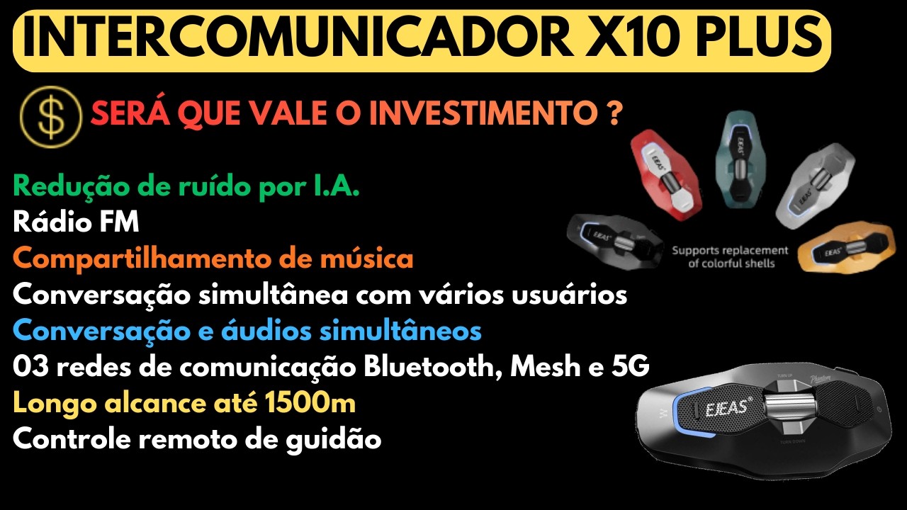 Intercomunicador X10 Ejeas Vários Pilotos de Longo Alcance Rede Mesh e 5G Em Grupo #ejeas