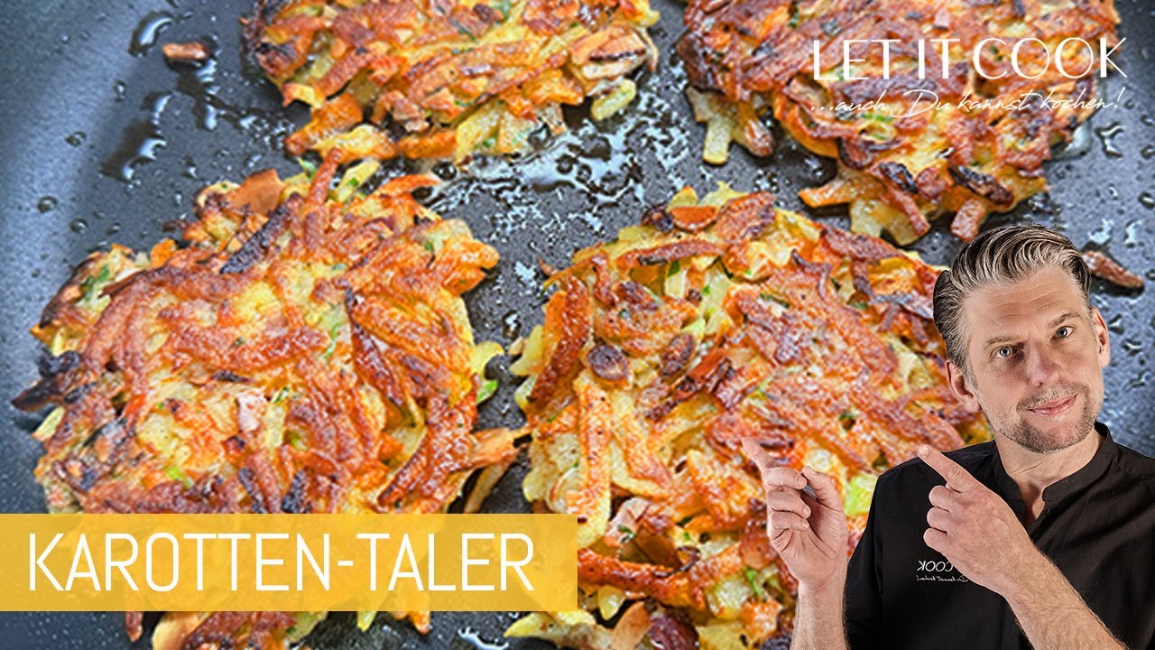 Schnelle knusprige Karotten-Kartoffelpl&auml;tzchen
