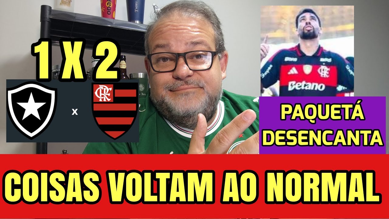 FLAMENGO MISTO BATE O BOTAFOGO E AVANÇA NO CAMPEONATO CARIOCA. PAQUETÁ DESENCANTA E MARCA. 1X2. 