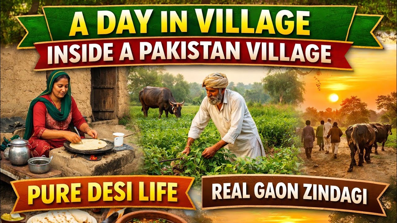 A Day in Village | Inside a Pakistan Village | Pure Desi Lifestyle | Rural Life Vlog
