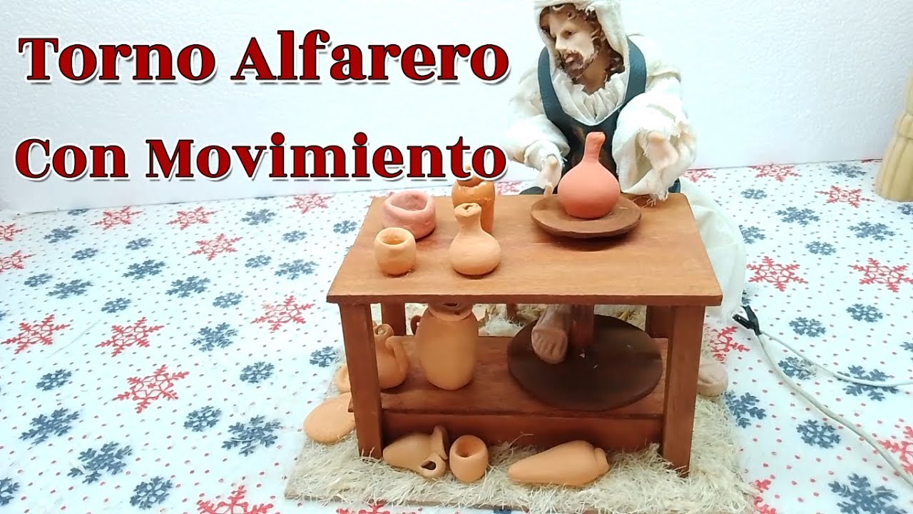 ♥️Como Hacer Un TORNO ALFARERO Con MOVIMIENTO