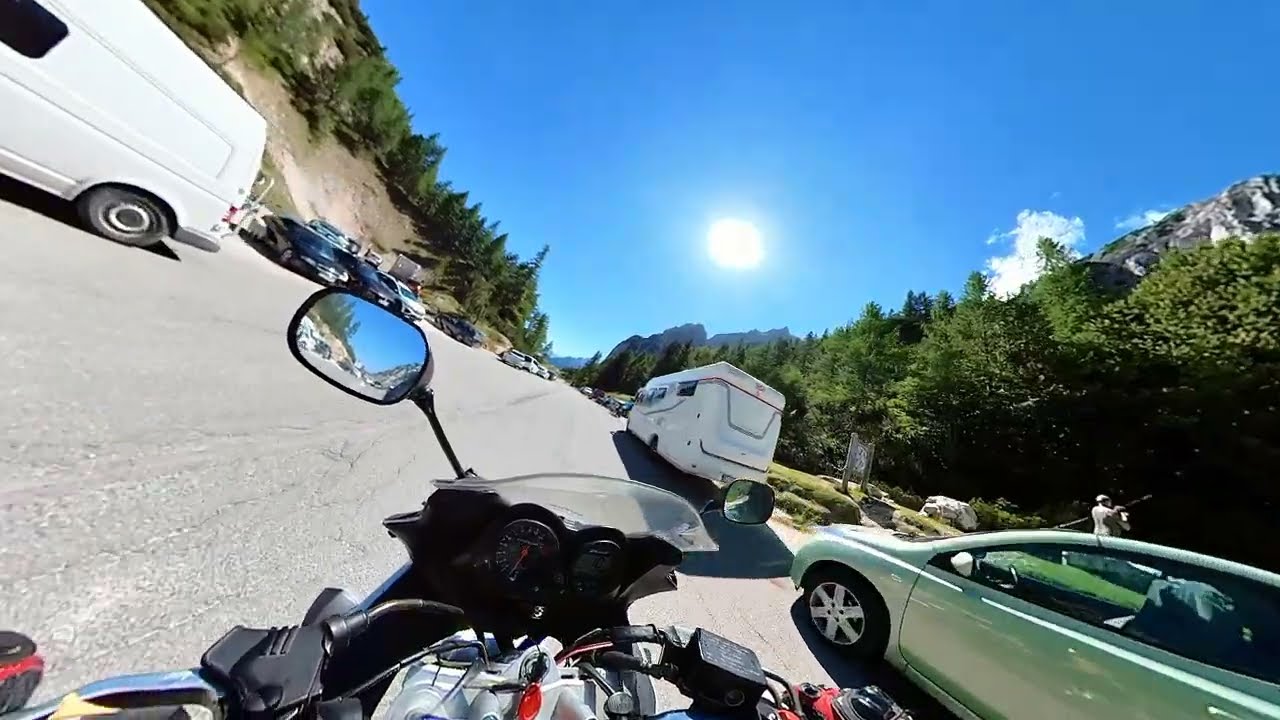 Driving the Vr&scaron;ič pass (1611m) and the Russian road// Slovenia insta360x3