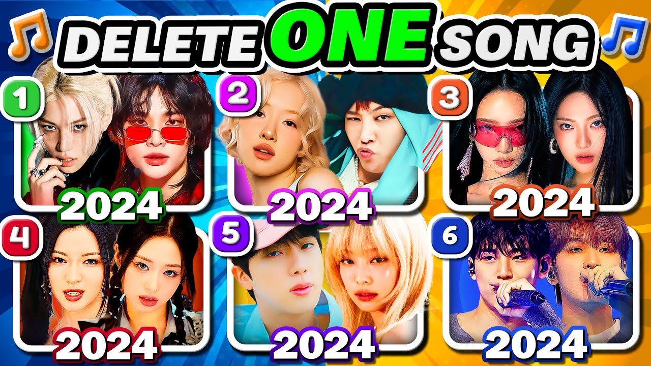 DELETE ONE SONG PER YEAR🔥6 Songs Each Round - Kpop Quiz 2024 | K-Music Quiz