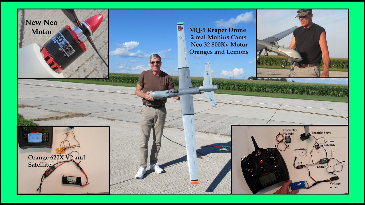 MQ-9 Reaper Drone Restoration with an Apple, a Neo, an Orange, and a Lemon.