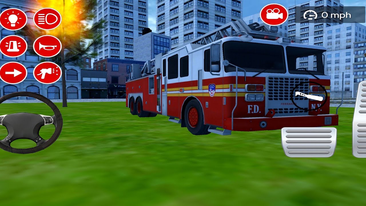 🚒 Fire Extinguisher Truck Simulator – Rescue Mission Game