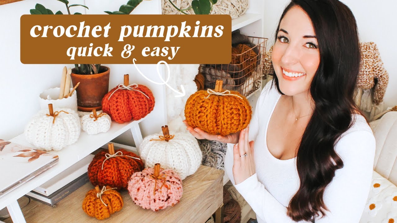Crochet Pumpkins with Me! ✨ Super Quick & Easy Tutorial + Cozy Crochet Vlog