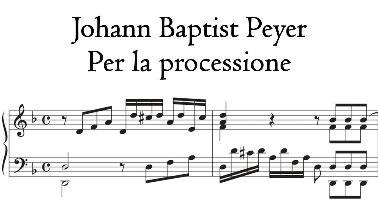 Peyer - Per la processione D-moll / D minor - Riepp organ, Ottobeuren, Hauptwerk