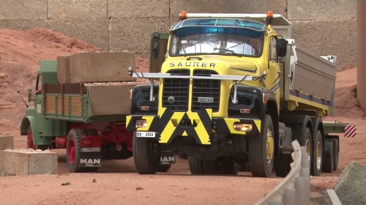 Delivering building blocks to construction site RC live action at the Construction World Part 179